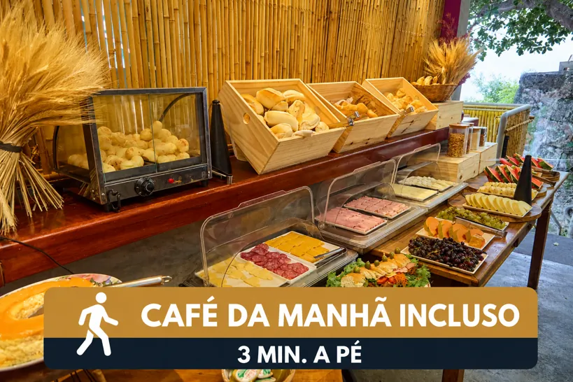 Café da manhã incluso, servido no Terraço Icaraí — Studio Icaraí, Niterói