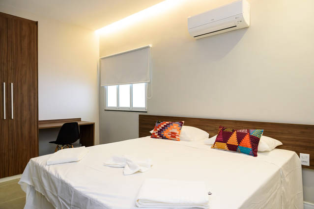 Amplo quarto para até 3 pax